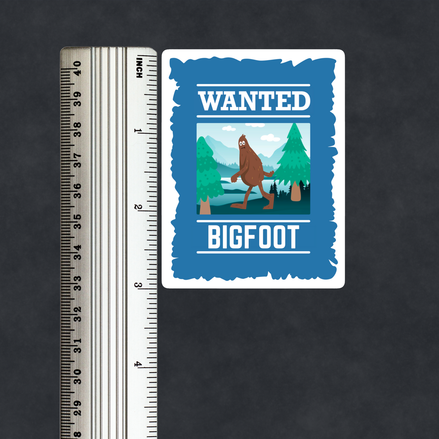 Bigfoot Wanted Poster Sticker Sasquatch