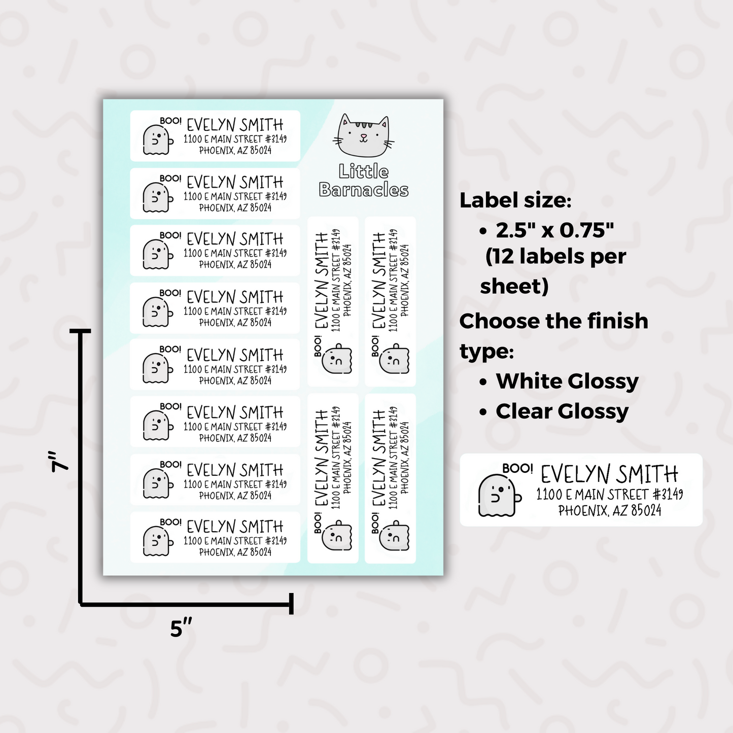 Custom Halloween Address Labels, Return Address Labels, Personalized Mailing Labels, Return Address Stickers, Customizable Address Labels