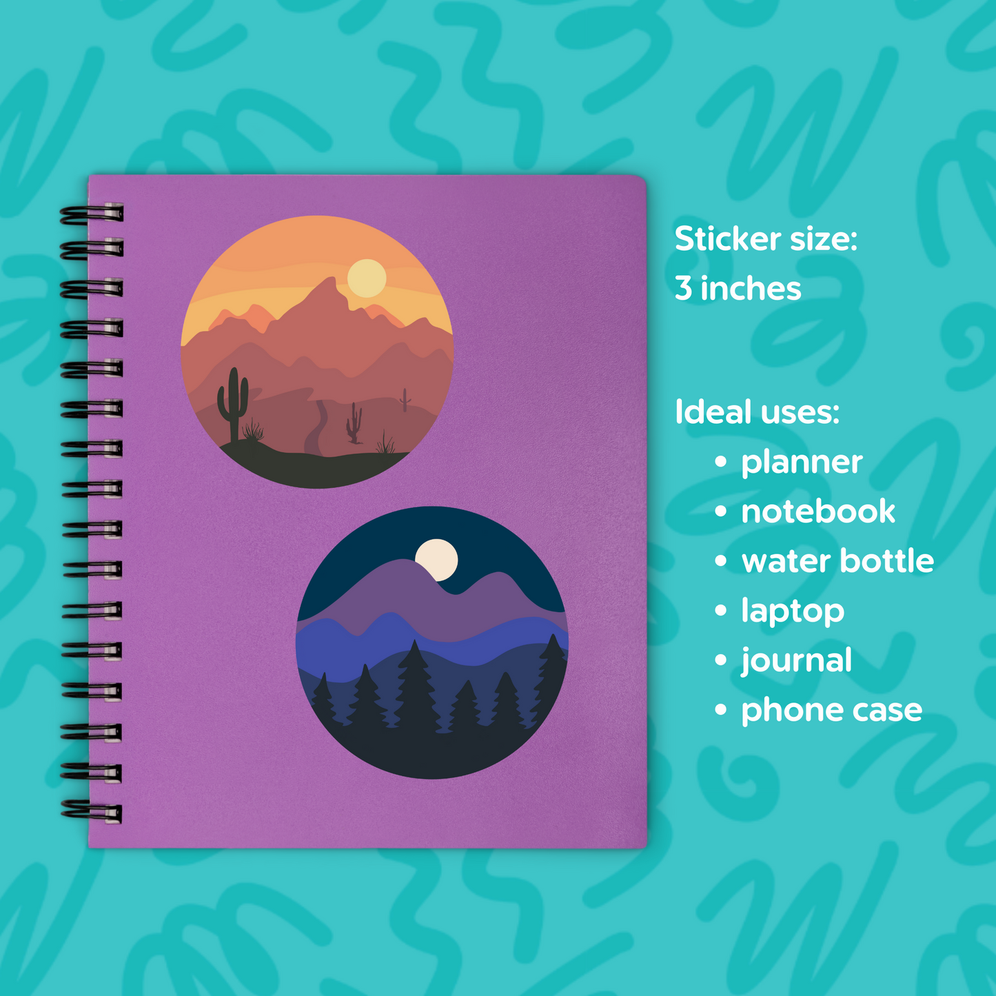 Arizona Desert Landscape Sticker