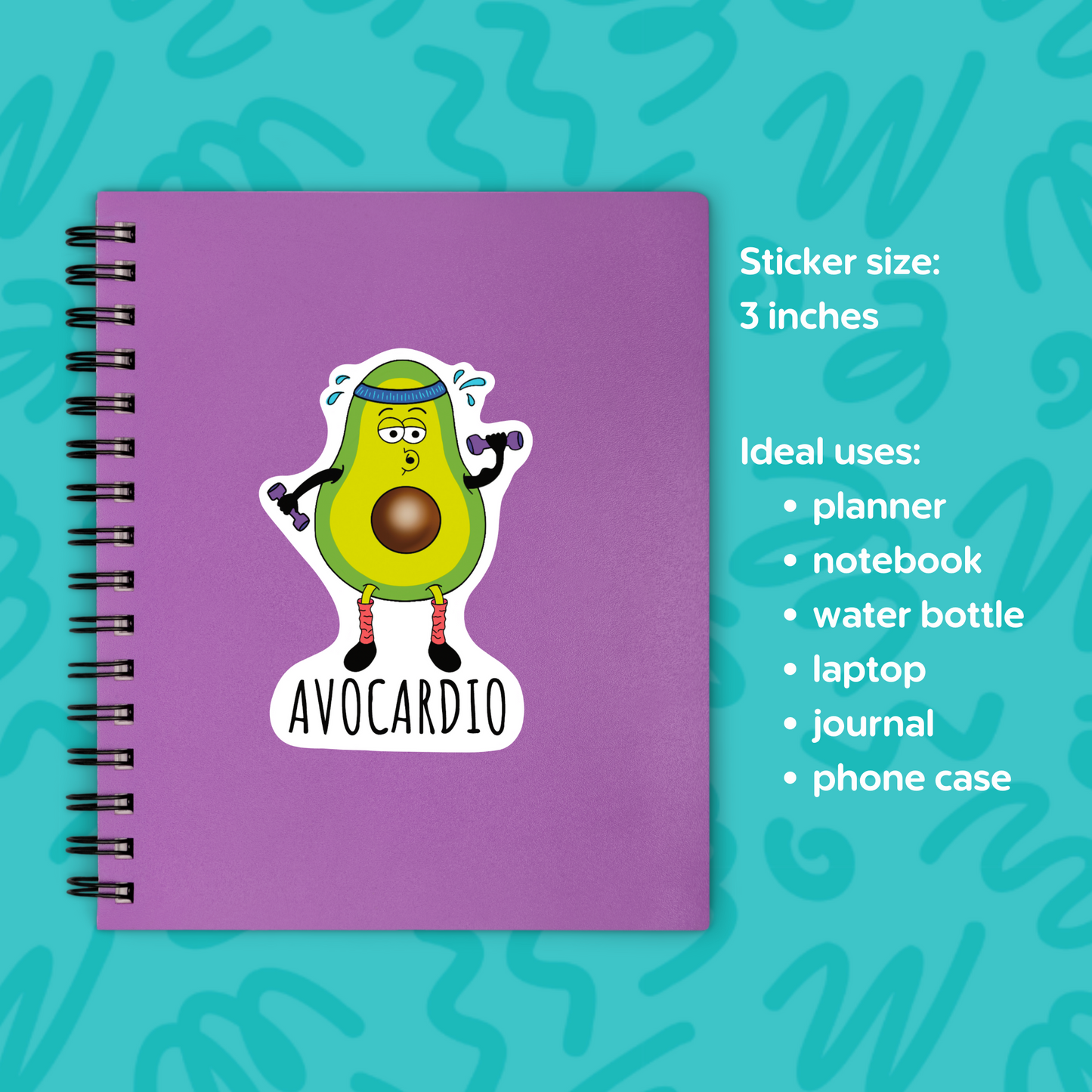 Avocardio Sticker 90s Cartoon