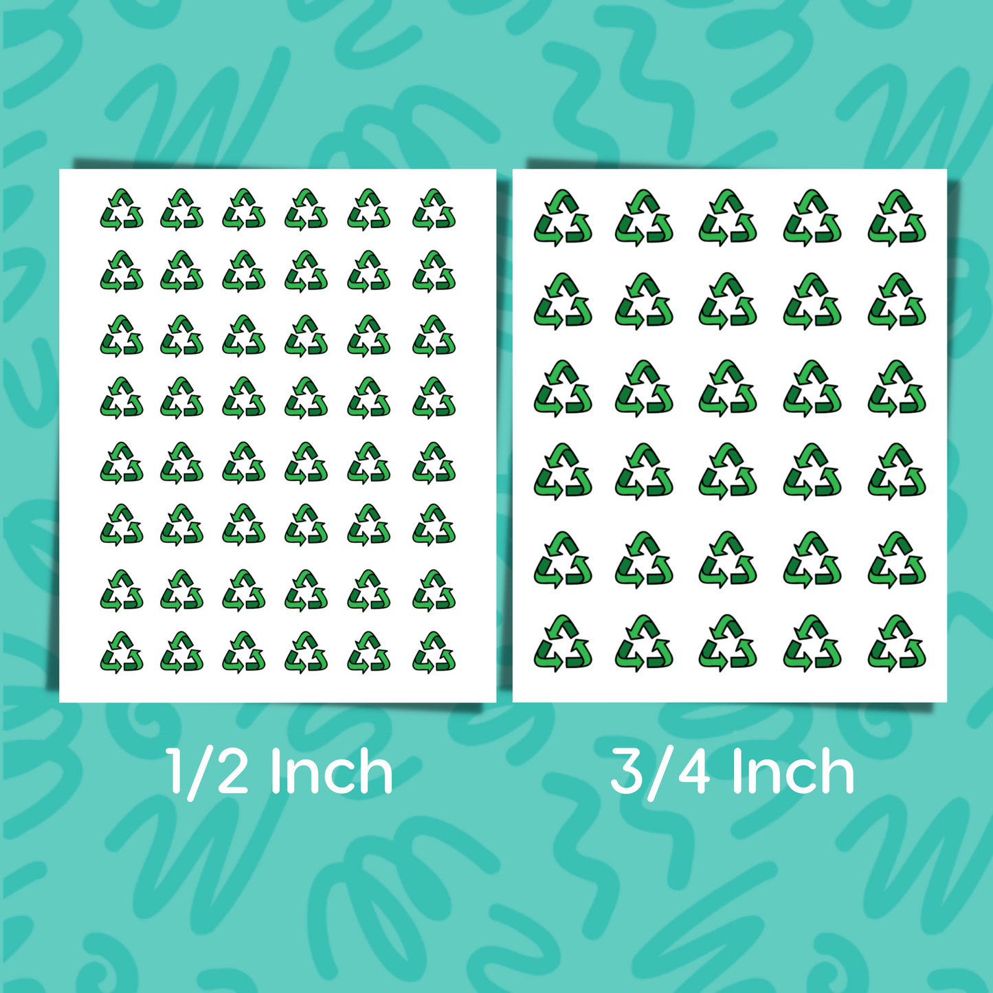 Recycle Sticker Trash Day Reminder Sticker House Chore Recycling Sticker Garbage Day Home Organization Label for Planner Sticker for Calendar