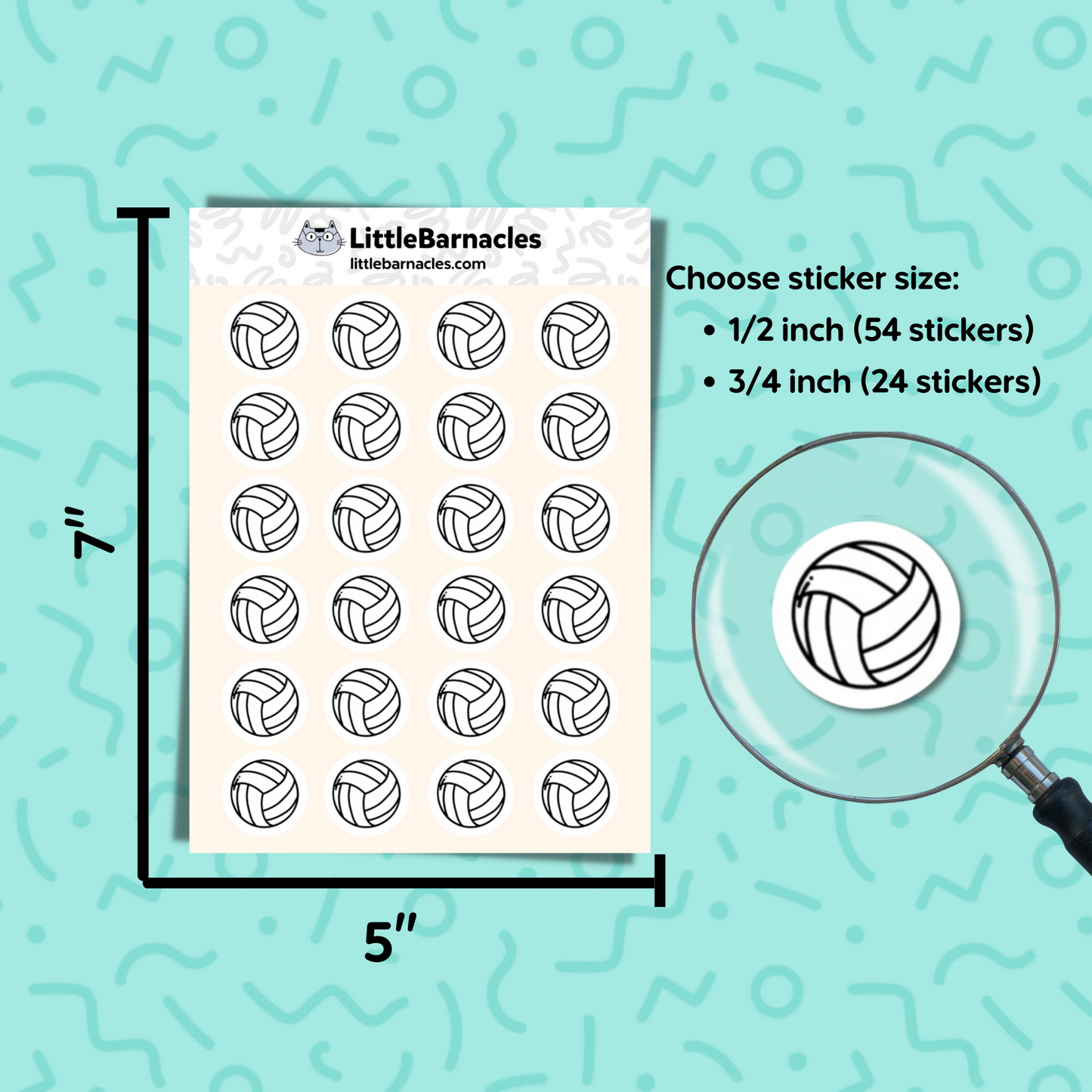 Volleyball Planner Stickers Sport Sticker Volleyball Game Sticker Volleyball Practice Sticker for Planner and Calendar