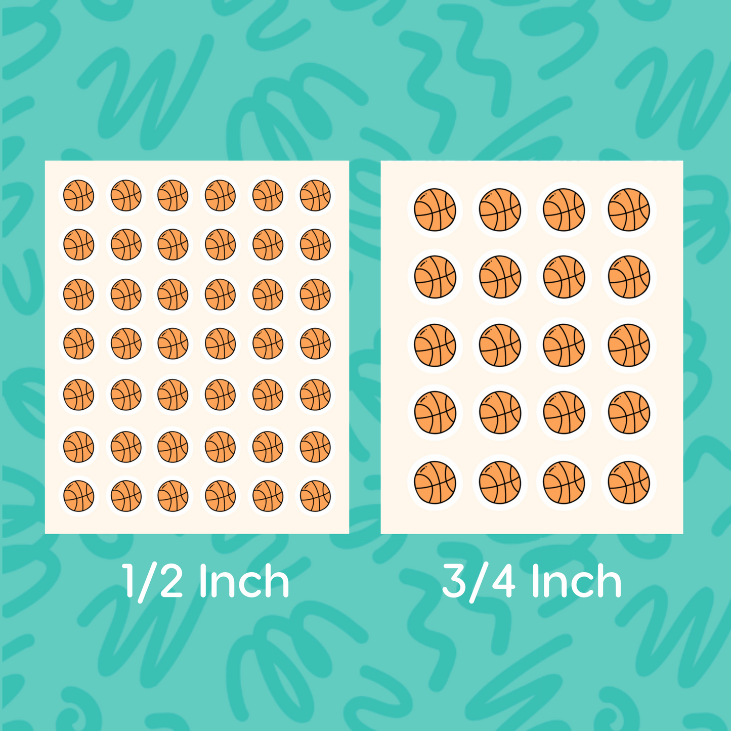 Basketball Planner Stickers Sport Sticker Basketball Game Sticker Basketball Practice Sticker for Planner and Calendar