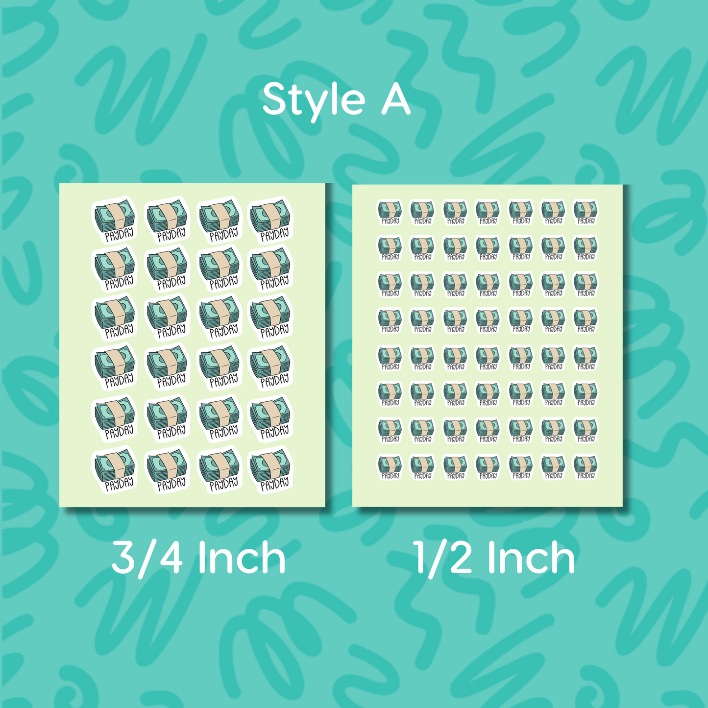 Payday Planner Sticker Paycheck Reminder Label Calendar
