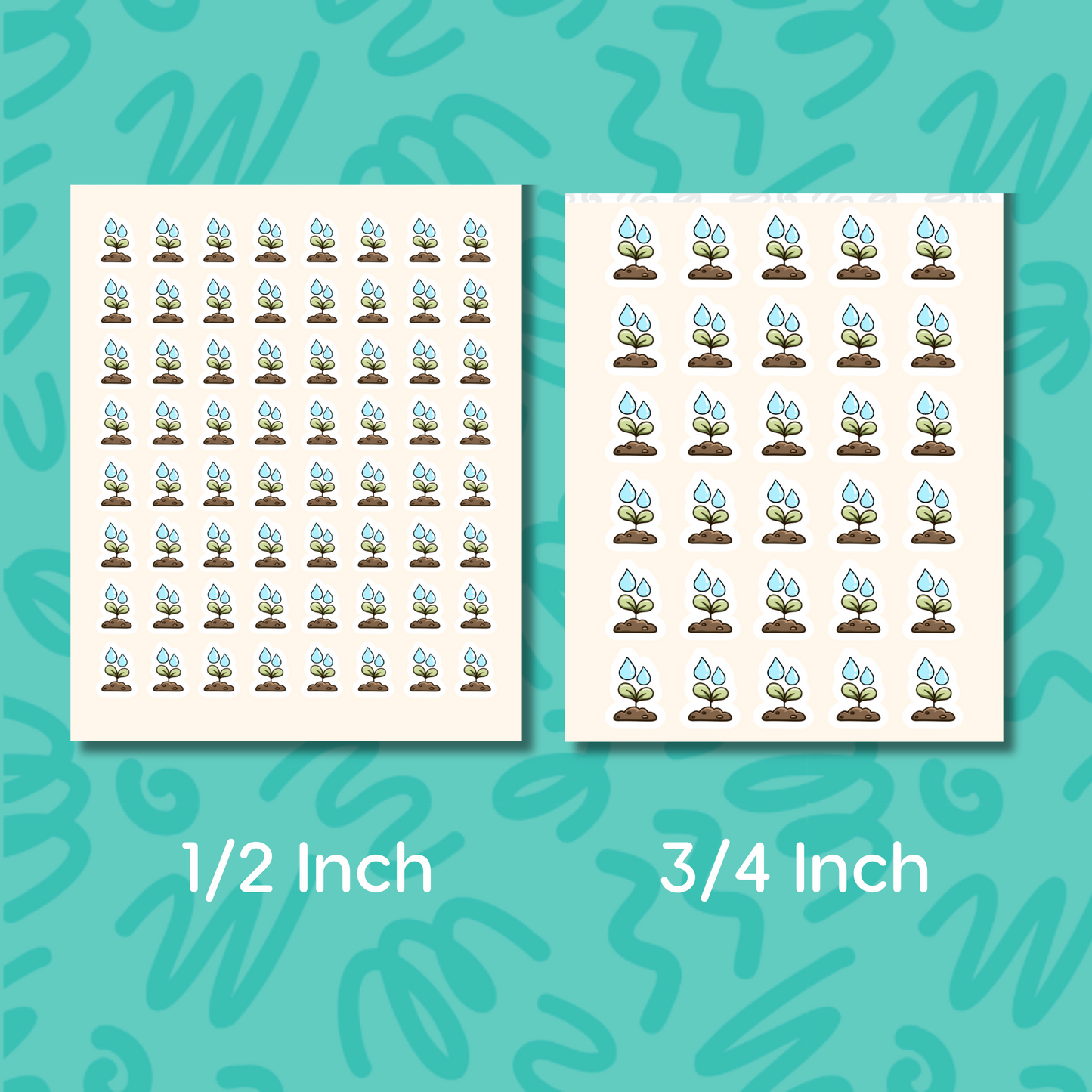 Water Plants Planner Sticker Gardening Sticker Gardener Planting Sticker For Gardening Garden Planner Reminder Label Calendar Sticker