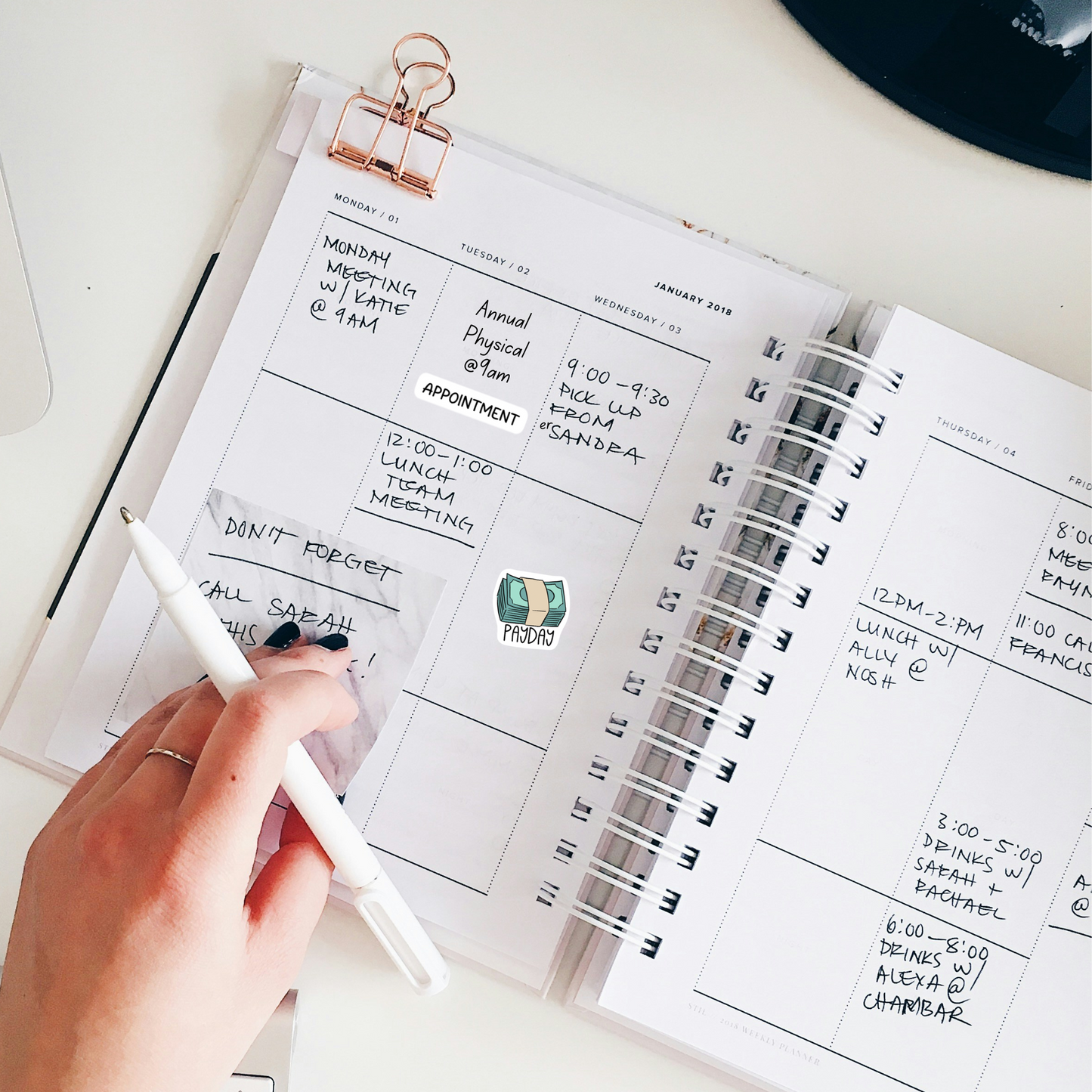 Payday Planner Sticker Paycheck Reminder Label Calendar