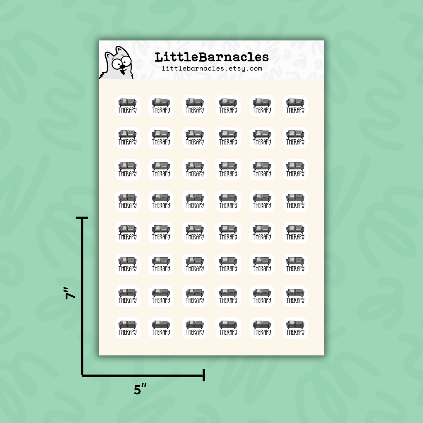 Therapy Reminder Planner Sticker Mental Health Appointment Reminder Therapist Calendar