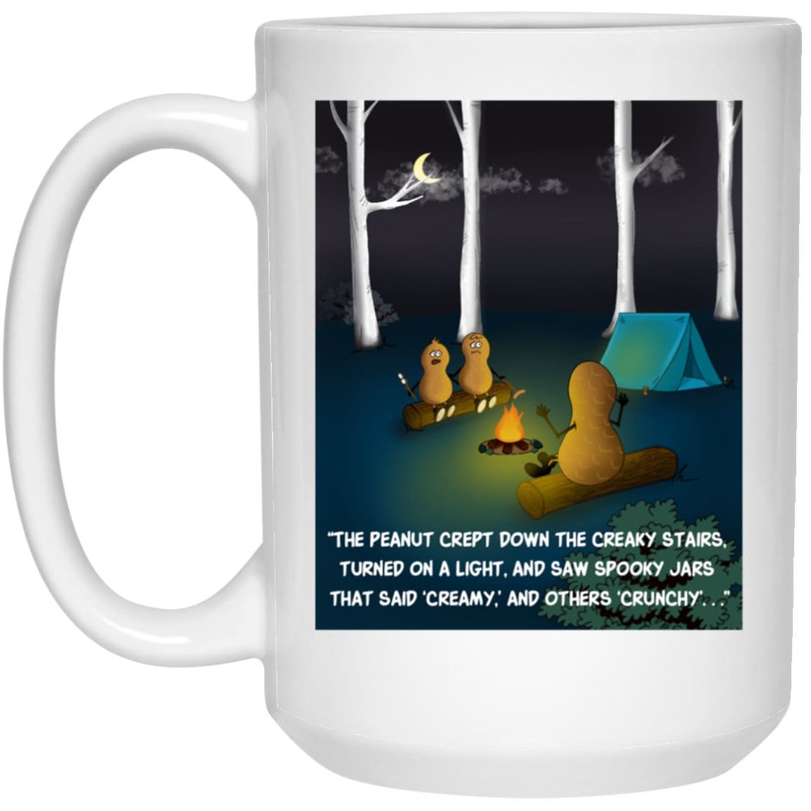 Cartoon Campfire Peanut Mug