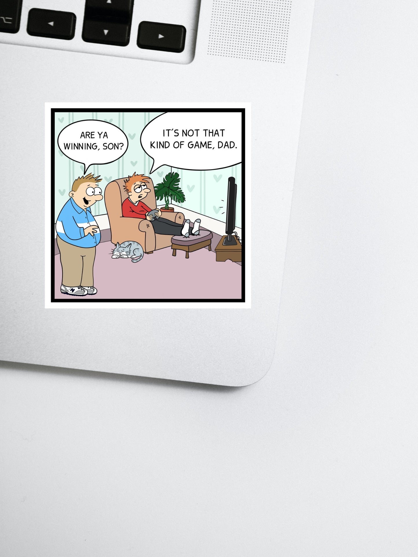 Video Gamer Sticker Dad Joke Video Gaming