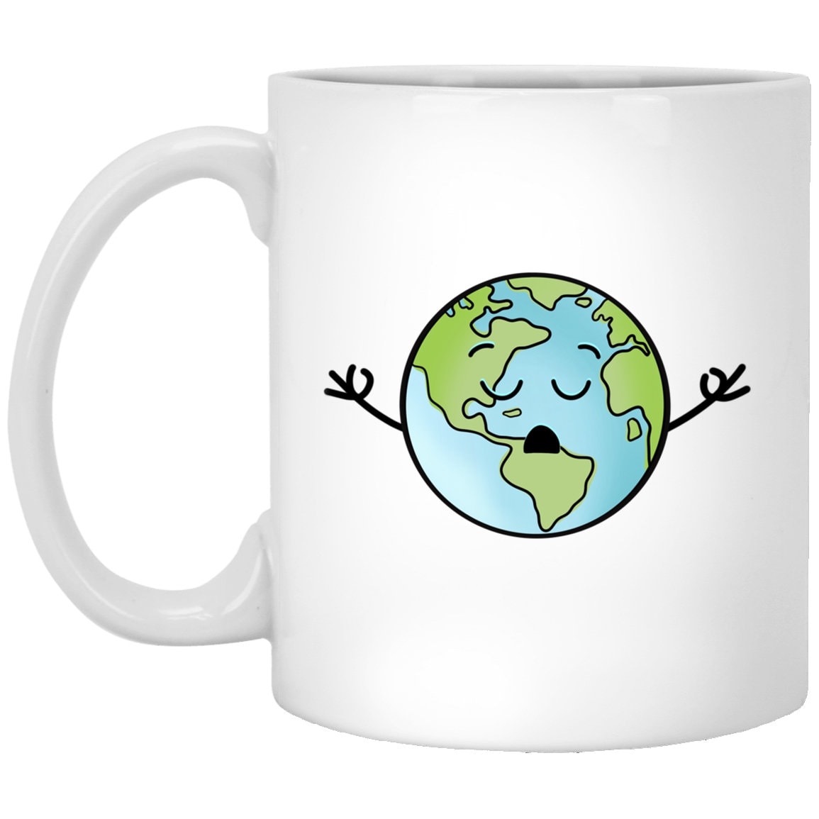 World Peace Mug Meditation Coffee Cup Happy Earth Day