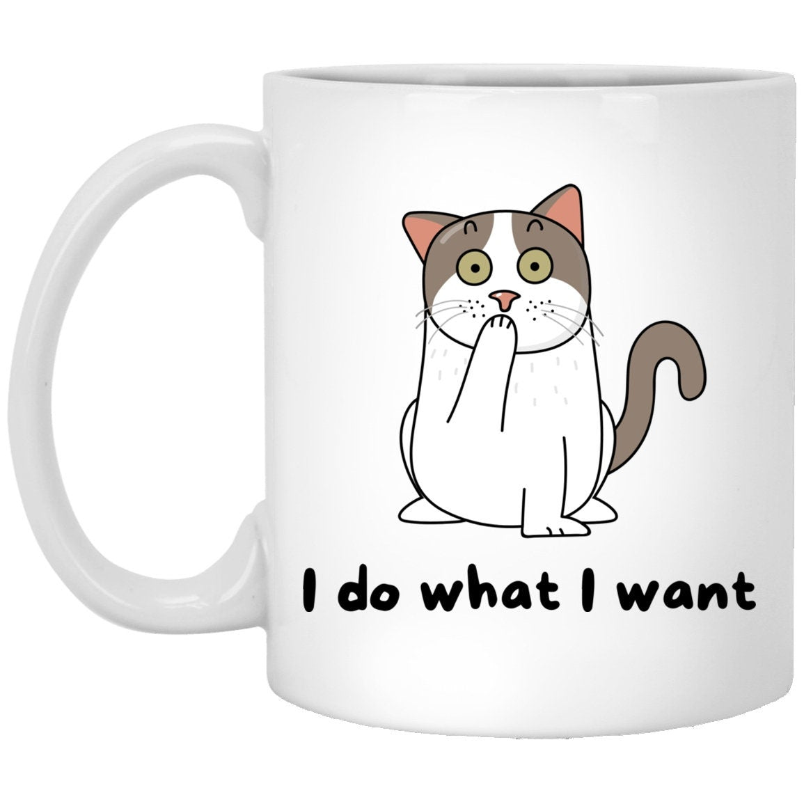 I Do What I Want Cat Mug Coffee Funny Cat Lover Gift Cat Mom