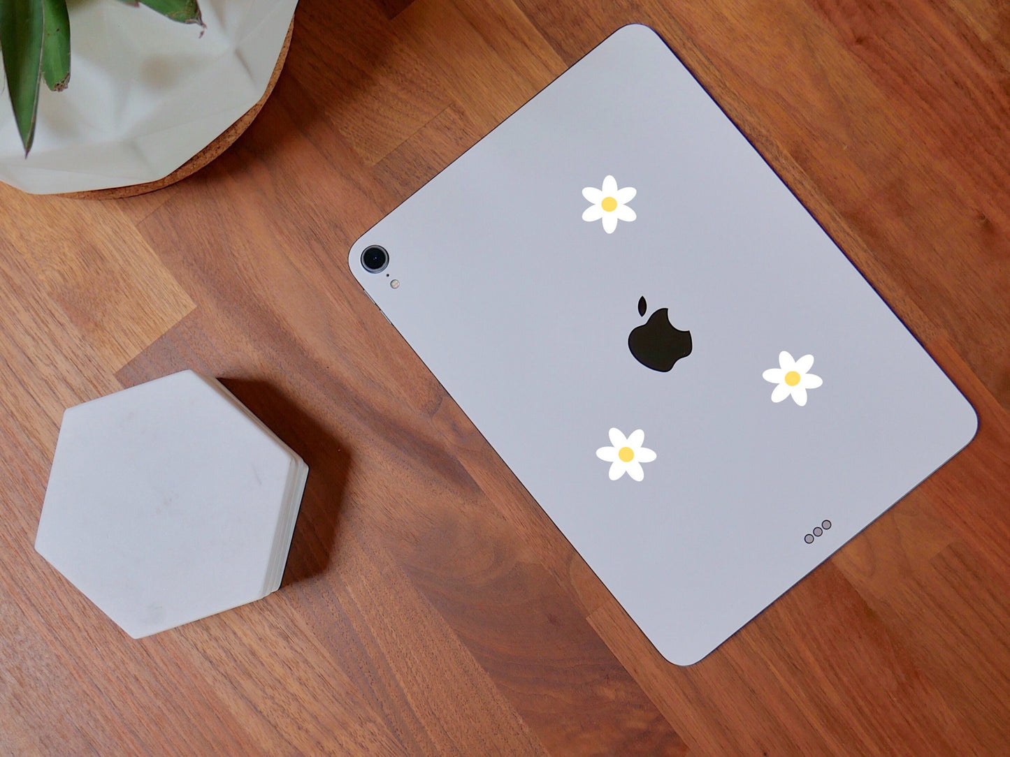 Mini White Daisy Flower Sticker Sheet Cute Small Flower Stickers