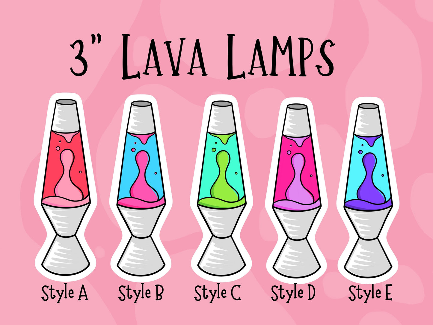 Lava Lamp Sticker Retro 60s Nostalgia Party Favor