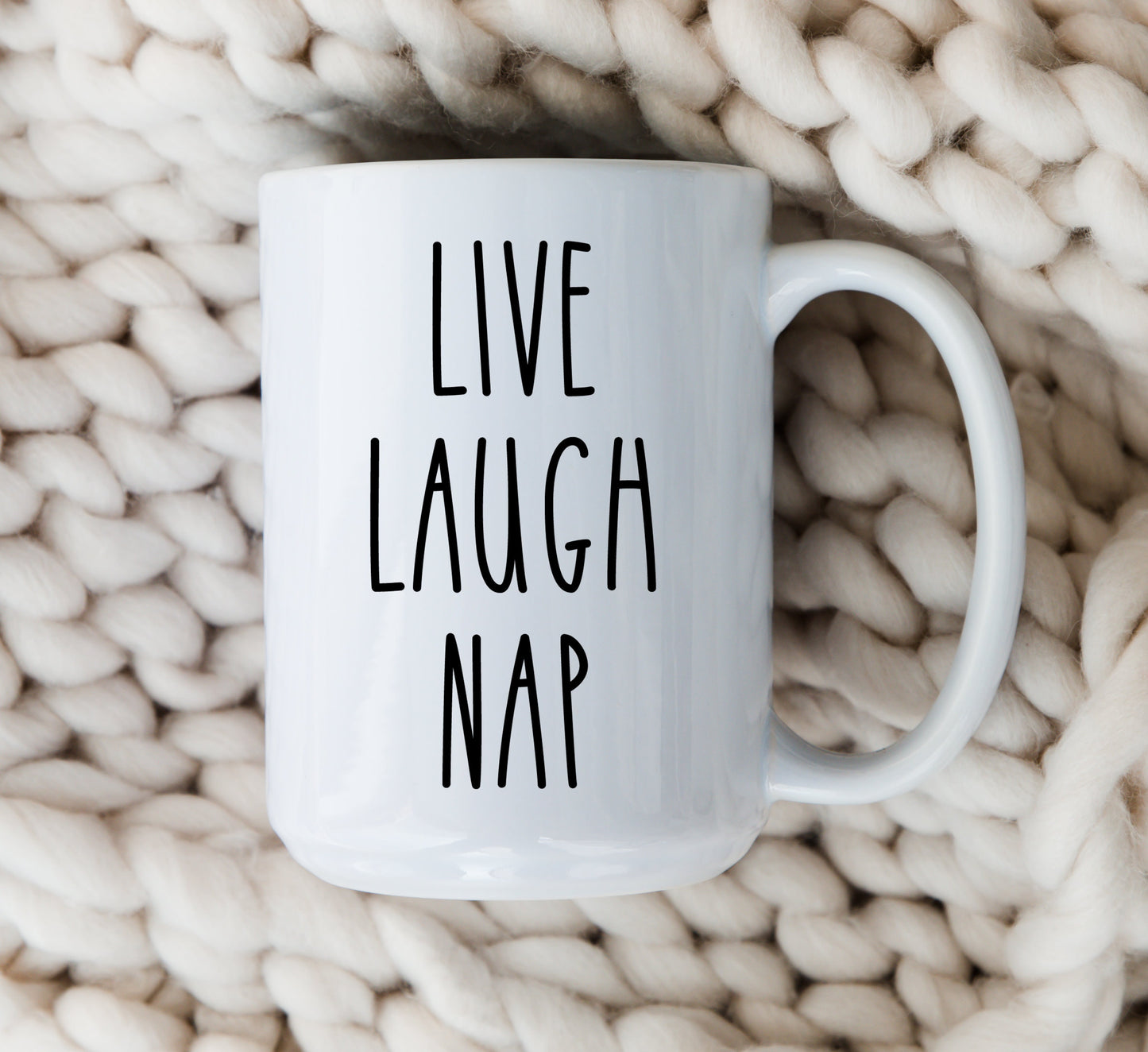 Live Laugh Nap New Mom Coffee Mug