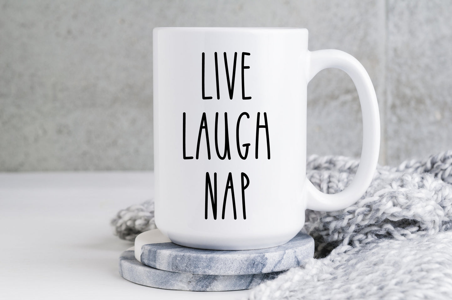 Live Laugh Nap New Mom Coffee Mug