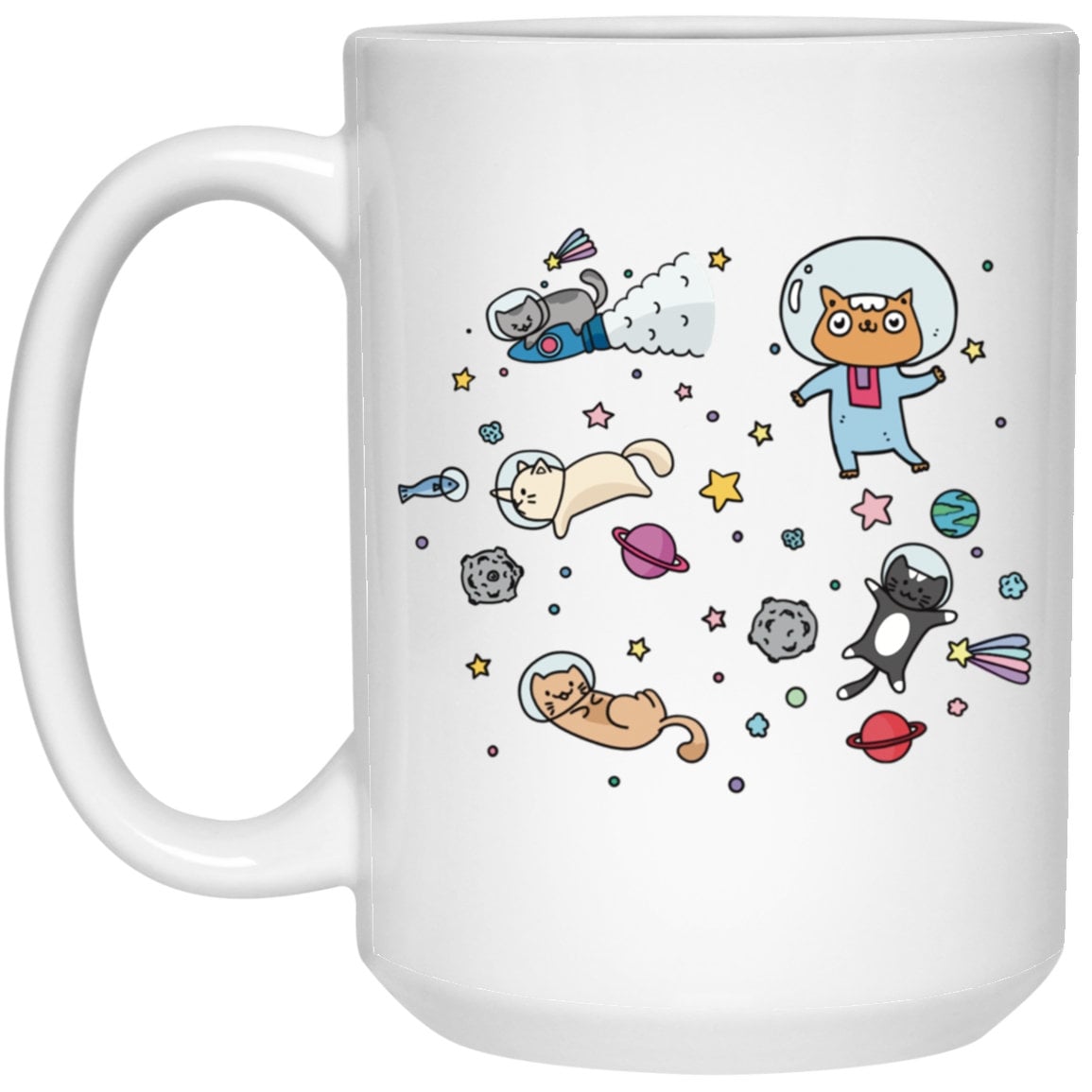 Cute Space Cats Mug Cat Coffee Cup