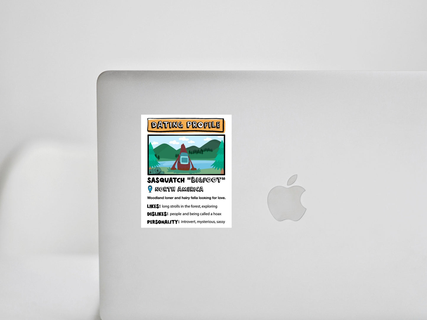 Bigfoot Dating Profile Sticker Sasquatch