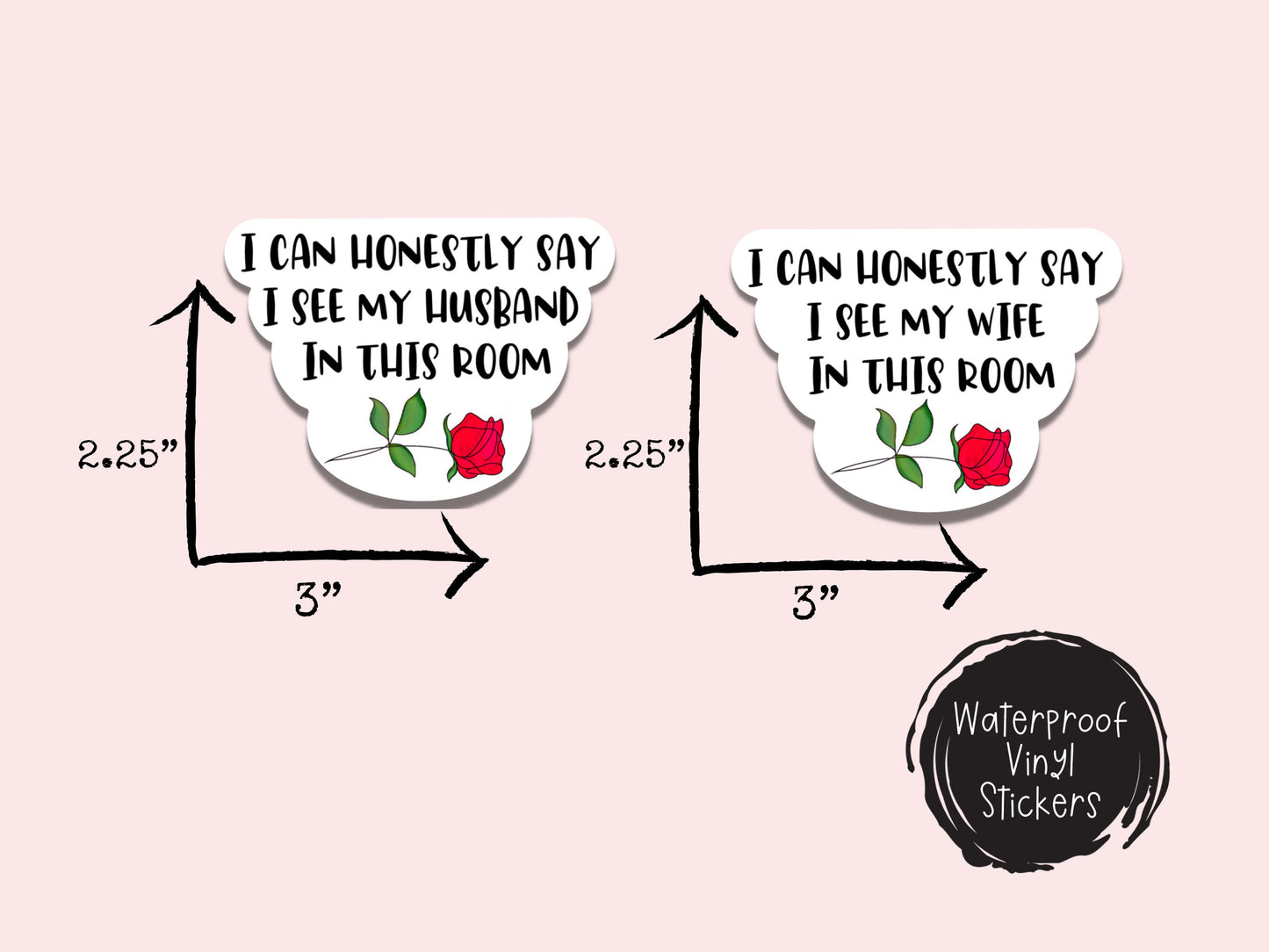 The Bachelor Sticker Husband Wife Mr Mrs