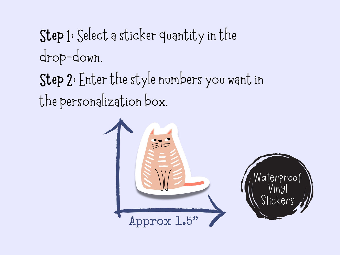 Mini Cat Stickers Cat Lover Tiny Kitty Sticker