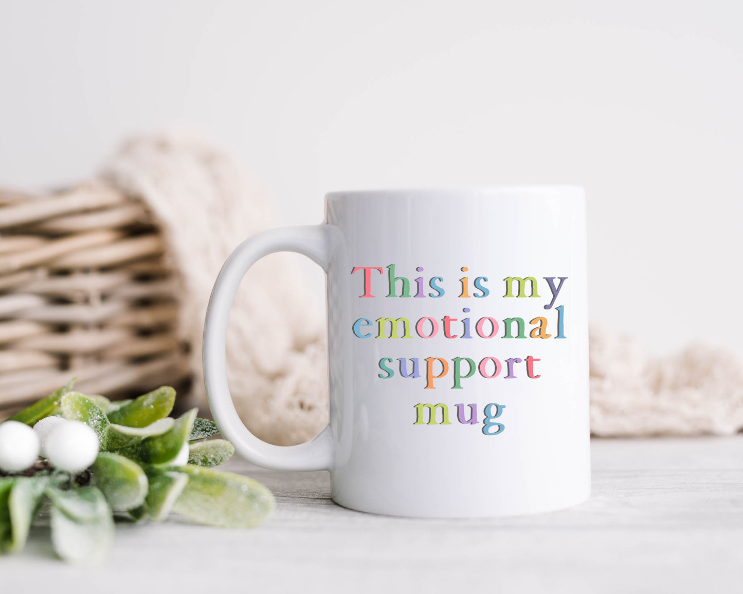 This Is My Emotional Support Mug Anxiety Mental Health Coffee Cup