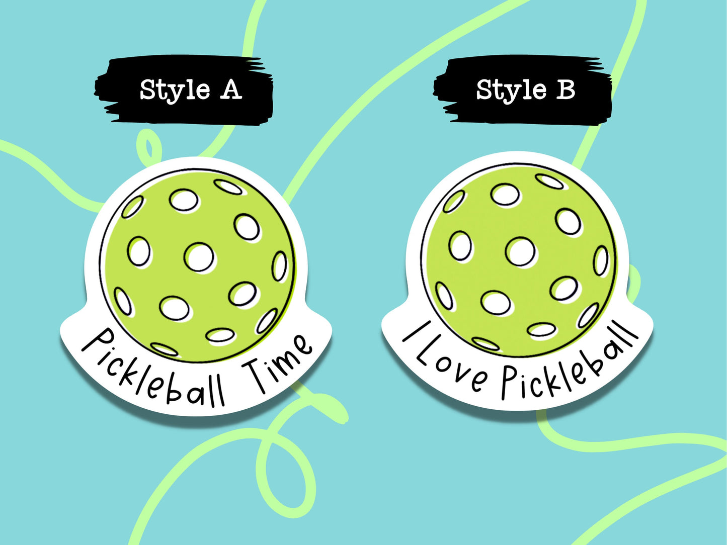 Pickleball Sticker Pickleball Lover Pickleball Icon