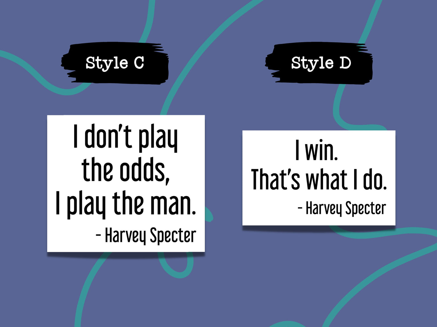 Harvey Specter Quote Sticker Suits TV Show Attorney Law - Variety 3