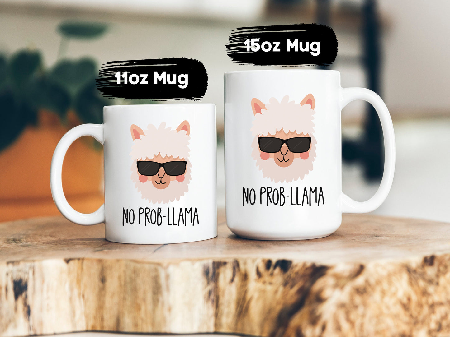 Cute Llama Mug Coffee Cup No Prob-Llama