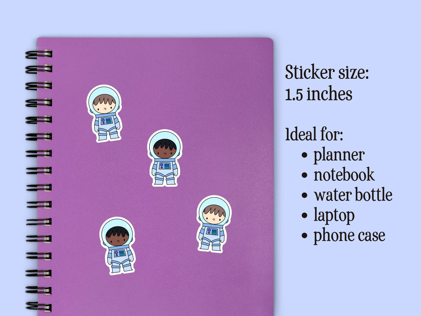 Mini Astronaut Sticker Teacher Science Small Sticker Solar System