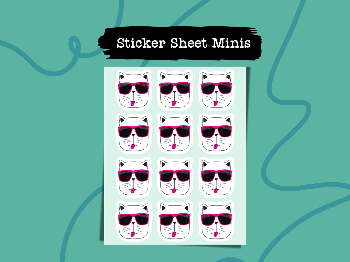 Cool Cat Sticker