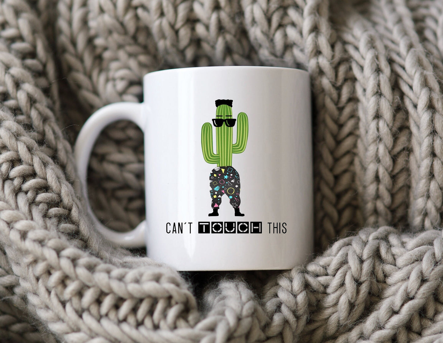 Can't Touch This Mug Cactus 90s Nostalgia MC Hammer Coffee Cup