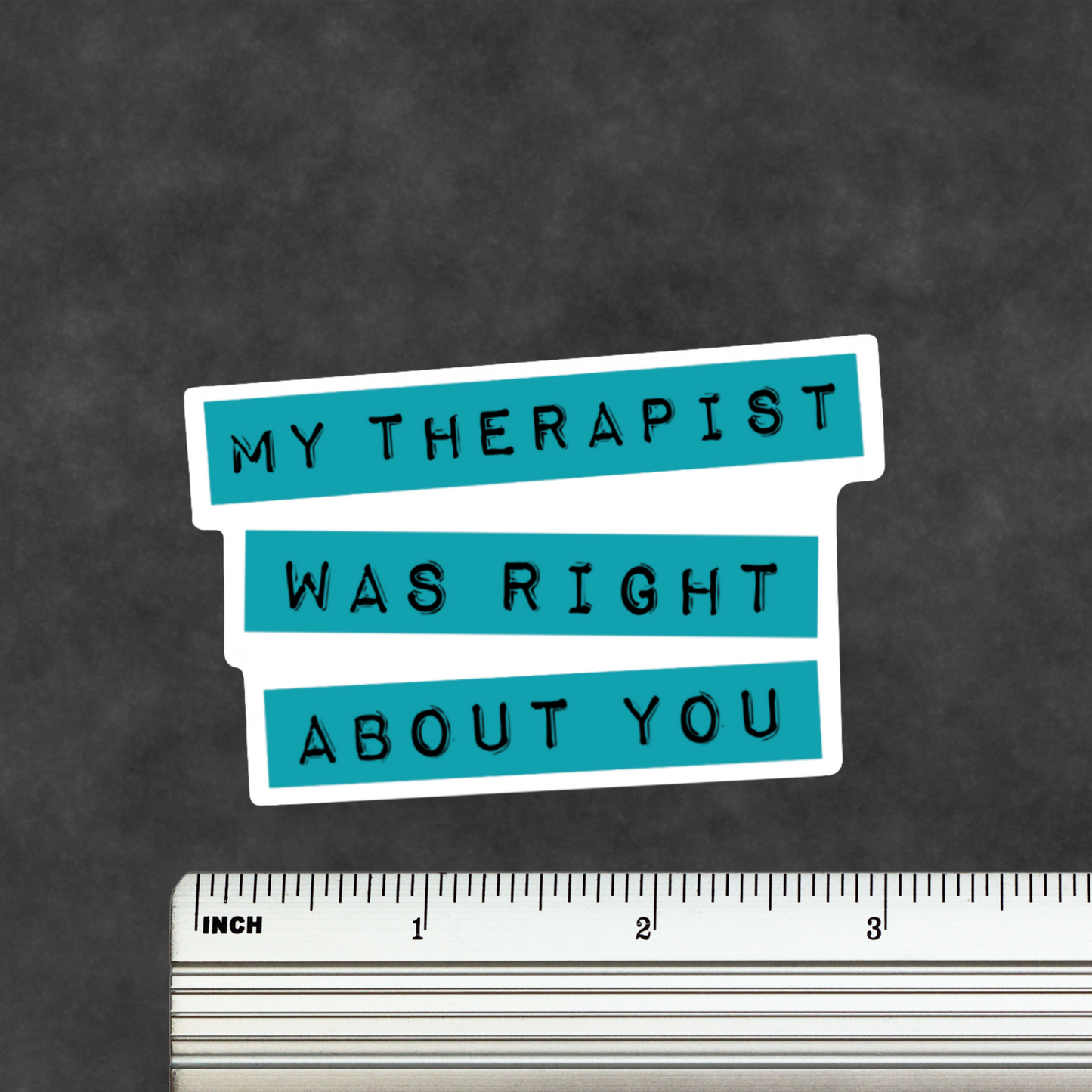 Funny Therapist Sticker Anxiety Mental Health Therapy