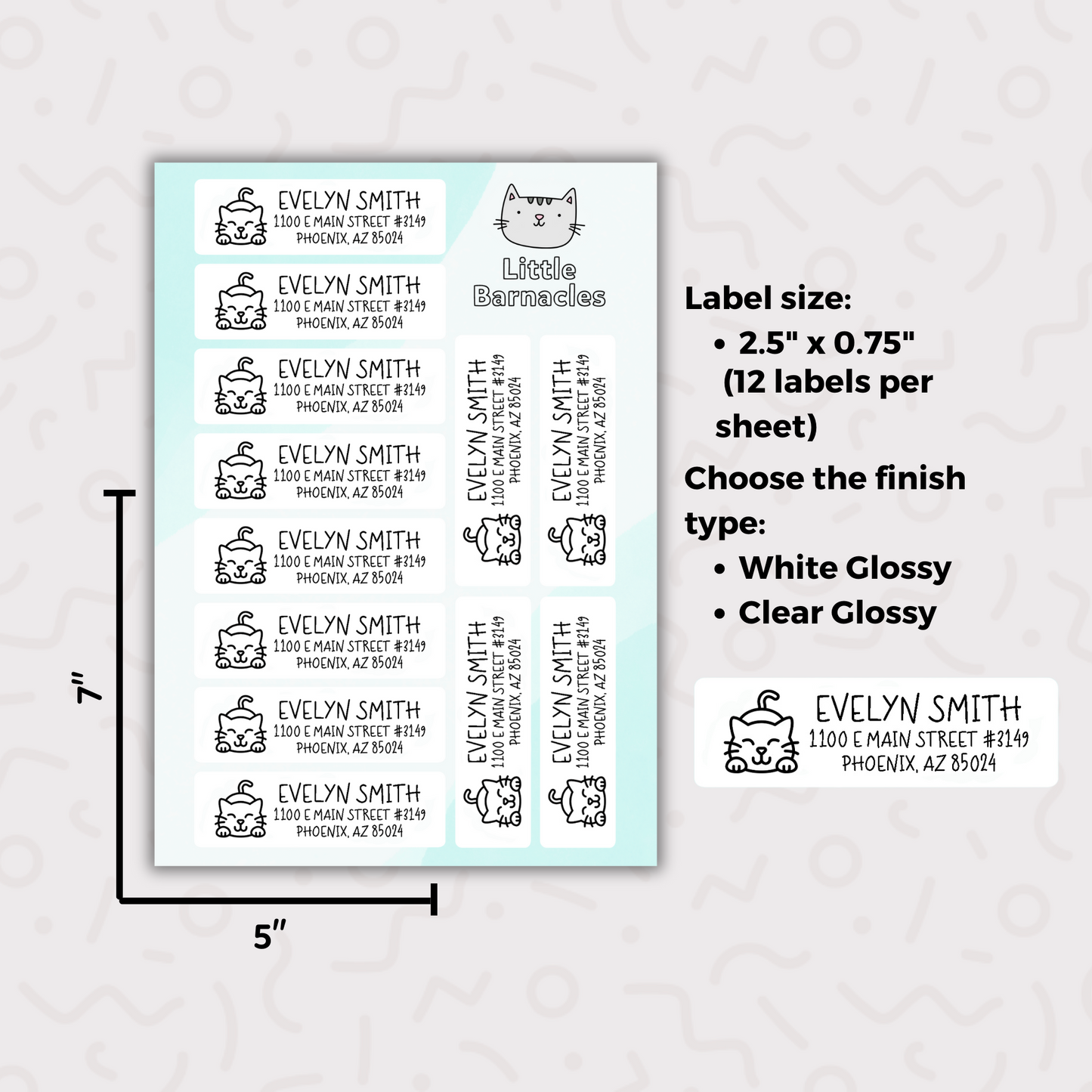 Custom Address Labels, Return Address Labels, Personalized Mailing Labels, Return Address Stickers, Customizable Address Labels Cats Label