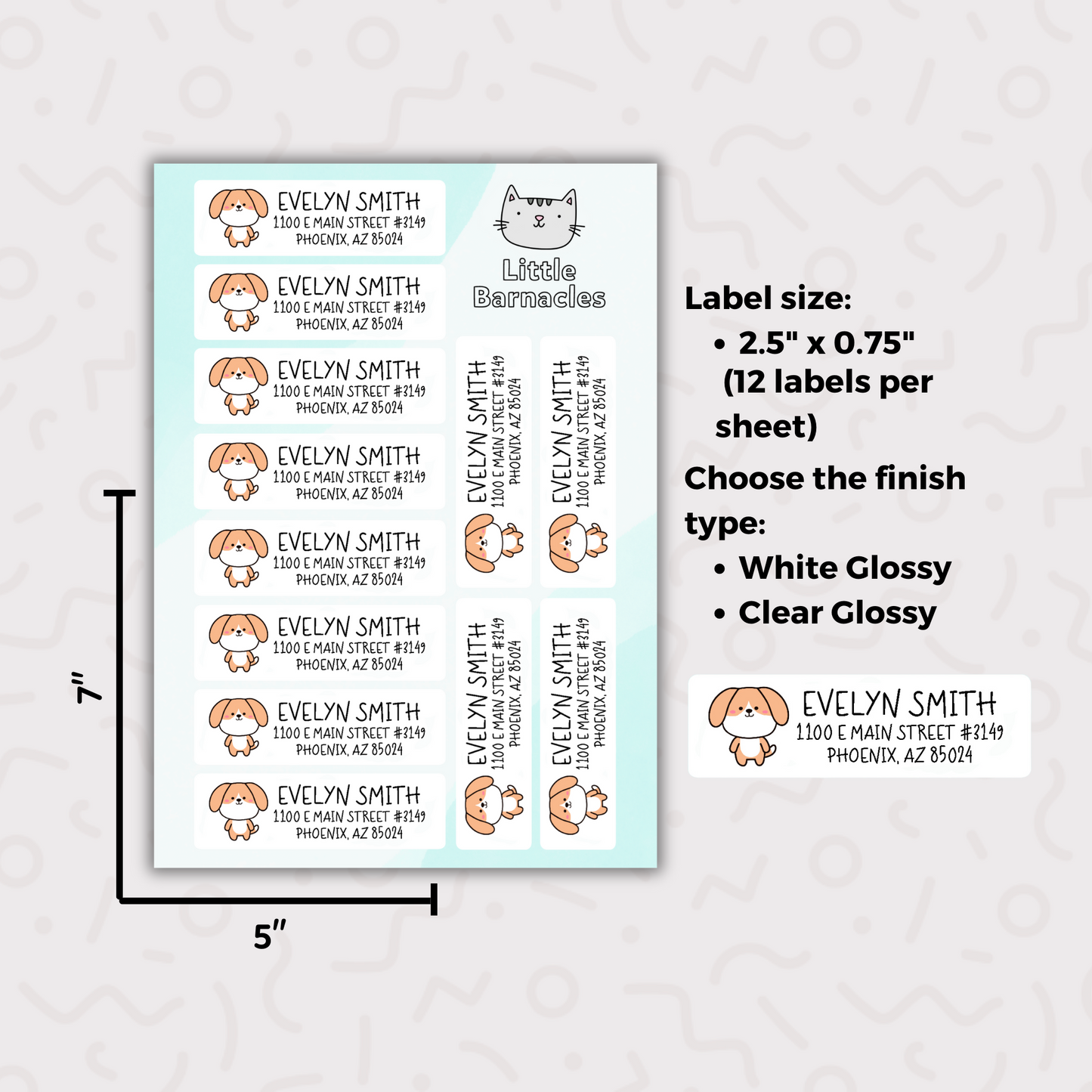 Custom Address Labels, Return Address Labels, Personalized Mailing Labels, Return Address Stickers, Customizable Address Labels, Dog Labels