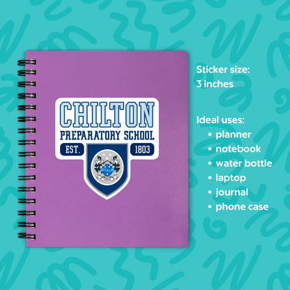 Chilton Sticker • Gilmore Girls Inspired Vinyl Decal • Stars Hollow Fan Sticker • Luke’s Diner Dragonfly Inn Reference • Waterproof Vinyl