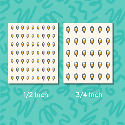 IV Drip Planner Sticker • IV Infusion Reminder • Vitamin Drip Medical Sticker • Health Appointment Label • Doctor Calendar Planner Sticker