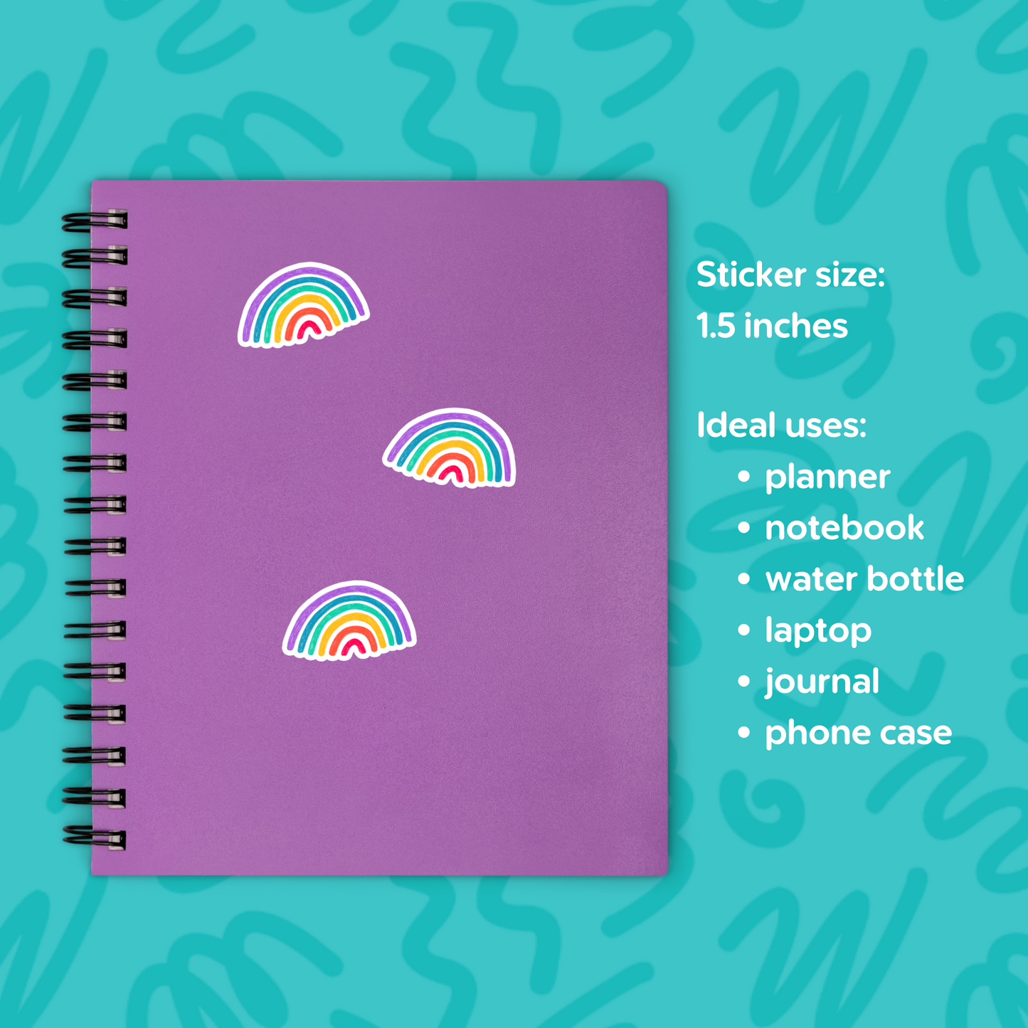 Mini Rainbows Sticker Sheet Cute Rainbow Small Sticker