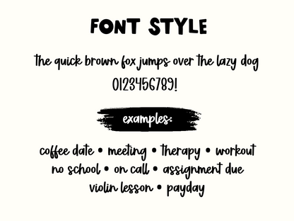 Custom Text Planner Sticker • 5x7 Sheet • Personalized Word Labels • Calendar Planner Stickers • Home Organization Labels