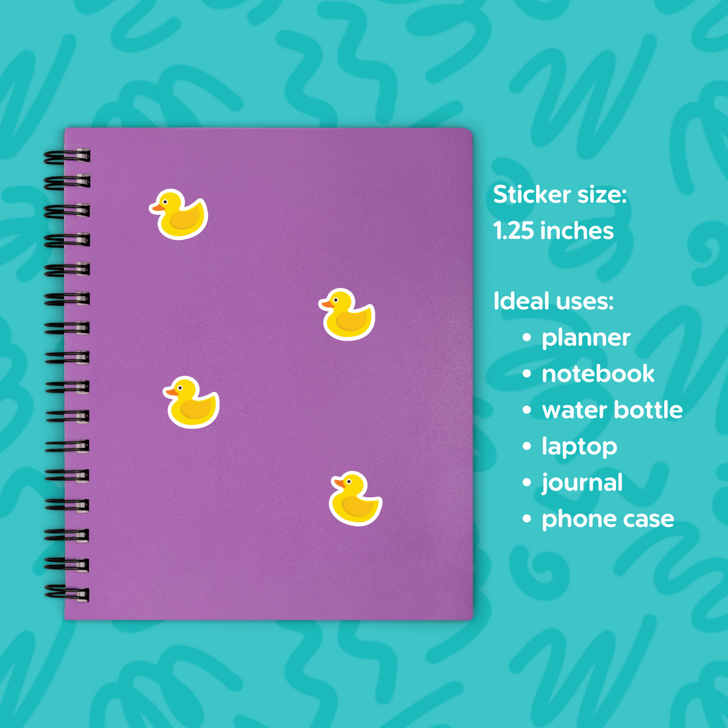 Mini Rubber Ducky Sticker Sheet Small Sticker