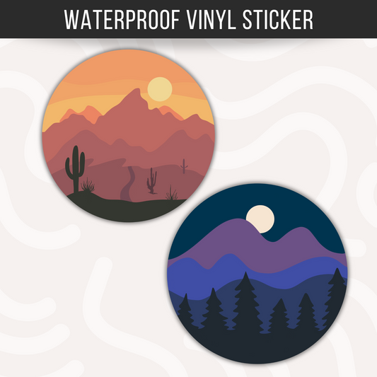 Arizona Desert Landscape Sticker