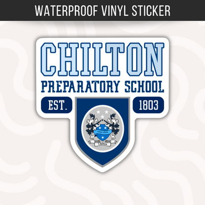 Chilton Sticker • Gilmore Girls Inspired Vinyl Decal • Stars Hollow Fan Sticker • Luke’s Diner Dragonfly Inn Reference • Waterproof Vinyl