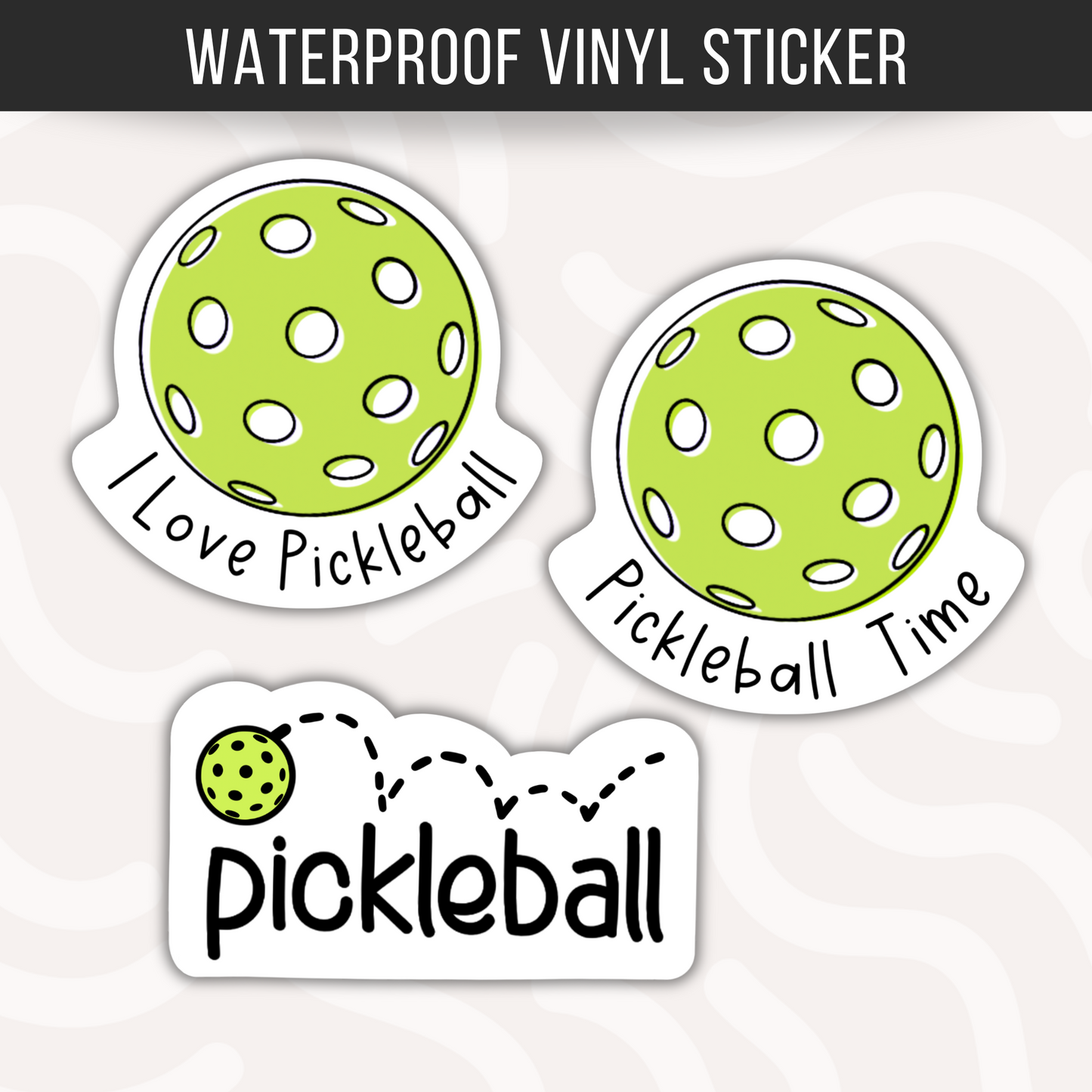 Pickleball Sticker Pickleball Lover Pickleball Icon