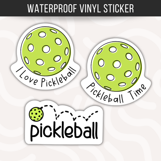 Pickleball Sticker Pickleball Lover Pickleball Icon