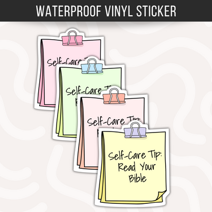 Self Care Sticker Faith Christian Mental Health Jesus Sticker
