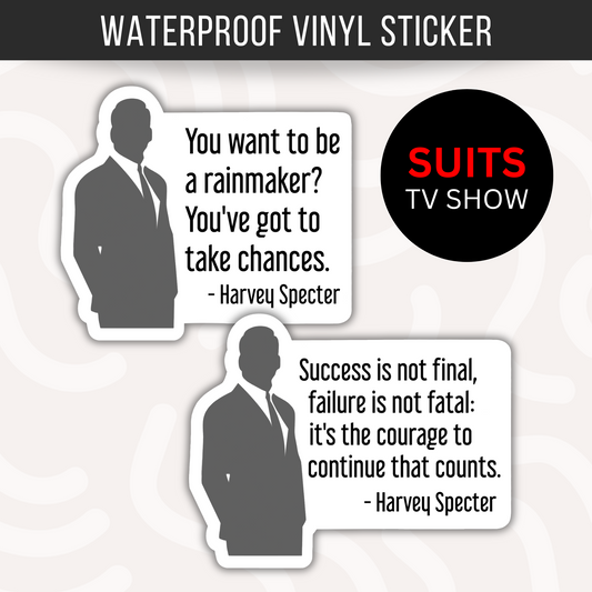 Harvey Specter Quote Sticker Suits TV Show Attorney Law - Variety 2