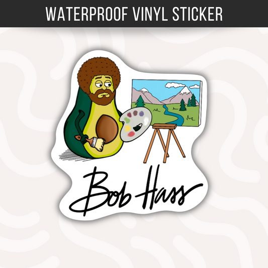 Cartoon Avocado Sticker