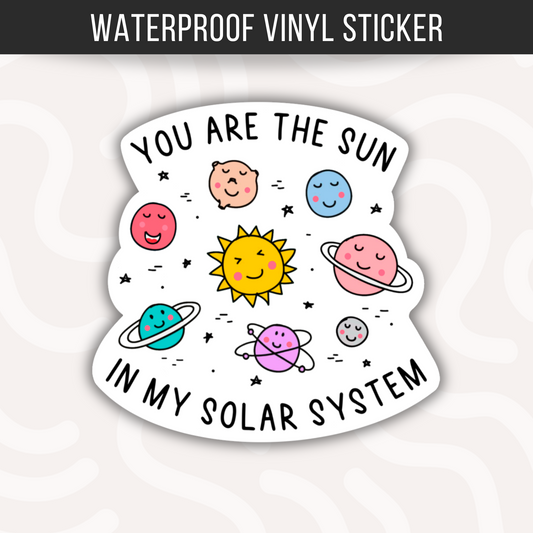 Solar System Sticker Couples Best Friend Sticker