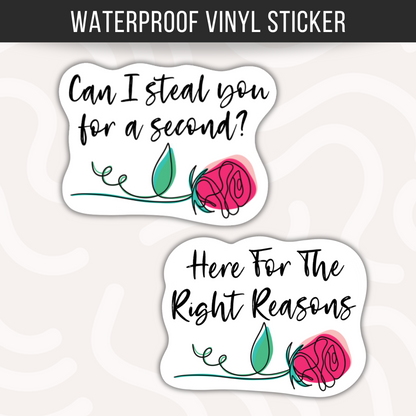 The Bachelor Inspired Vinyl Sticker • Funny TV Show Quote Decal • Waterproof Reality TV Sticker • Fan Gift • Laptop Water Bottle