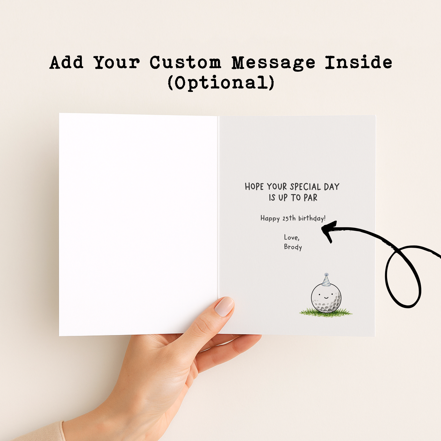 Golf Birthday Card • Cute Golf Card for Golfer • Funny Golfing Greeting Card • Happy Birthday Golf Lover Card