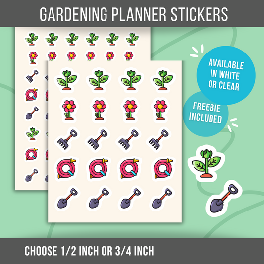 Gardening Planner Stickers Gardener Planting Stickers For Garden Planner Reminder Label Calendar Sticker