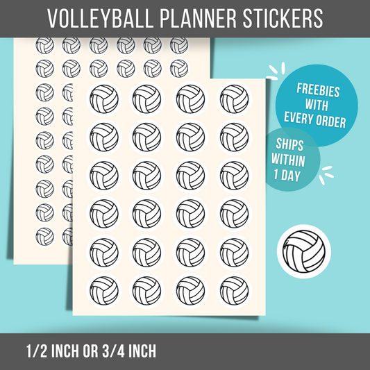 Volleyball Planner Stickers Sport Sticker Volleyball Game Sticker Volleyball Practice Sticker for Planner and Calendar